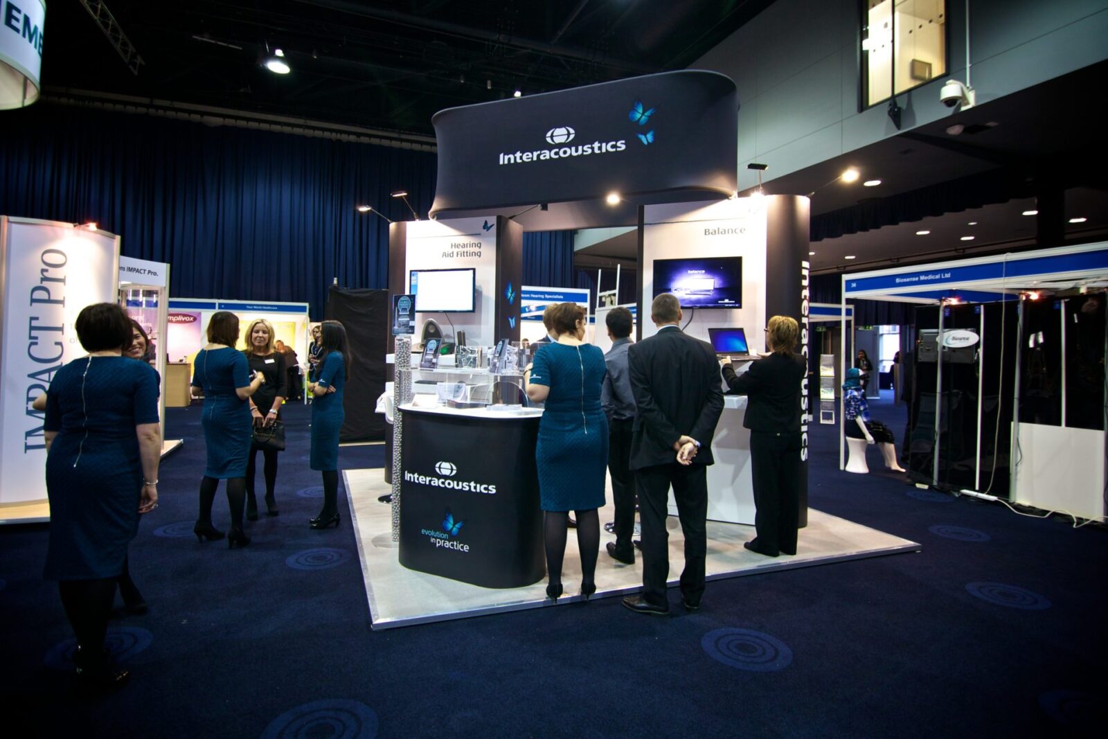 Themed Exhibition stand at a show with staff