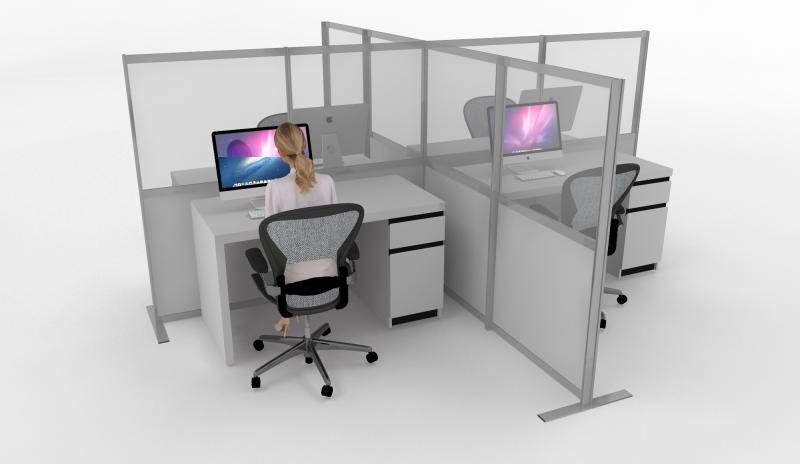 Protective screens for offices